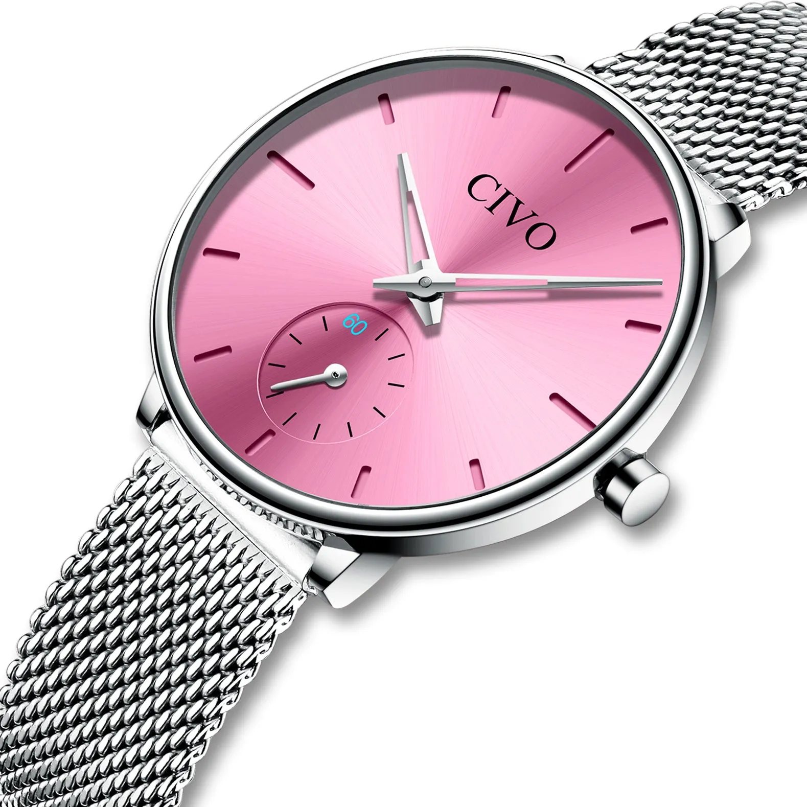 0124C | Quartz Women Watch | Mesh Band