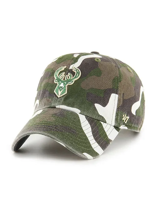 '47 Brand Clean Up Barrack Milwaukee Bucks Adjustable Hat