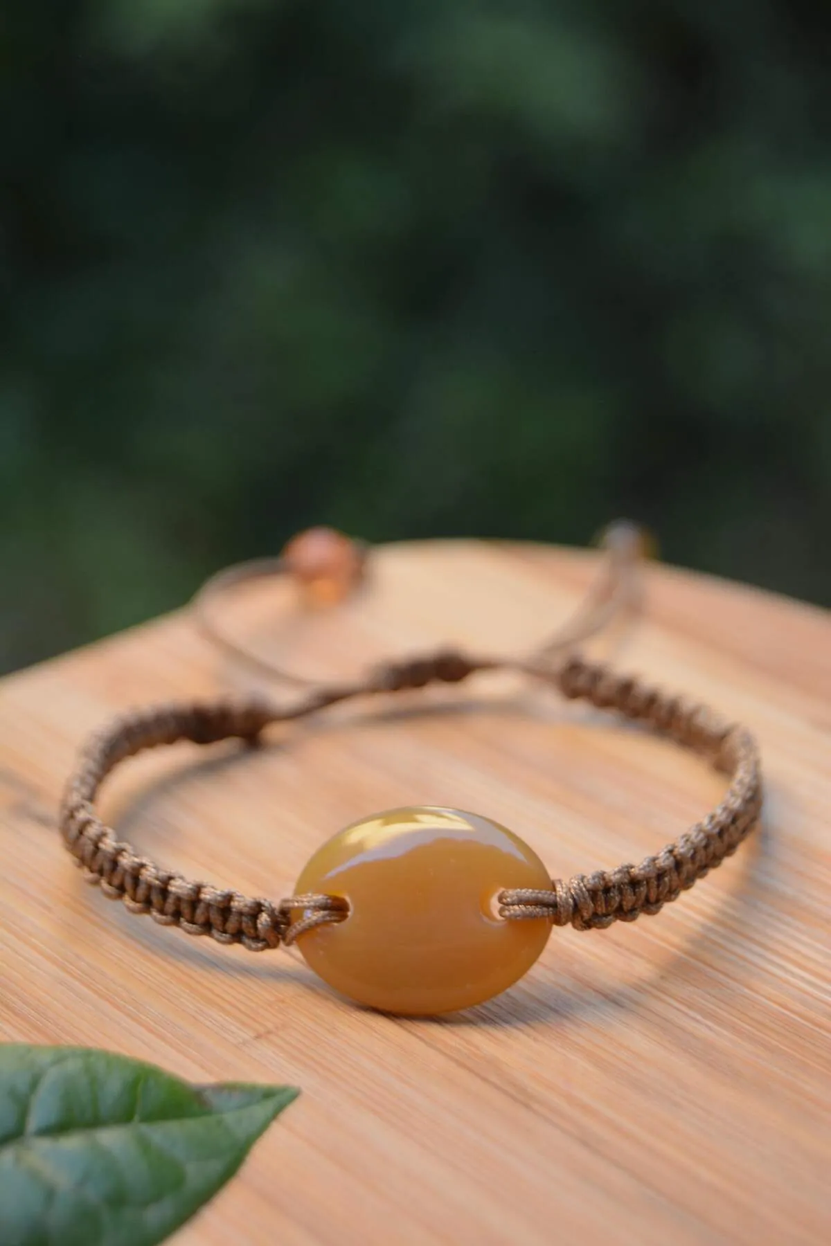 Agate Natural Stone Macrame Sport Bracelet