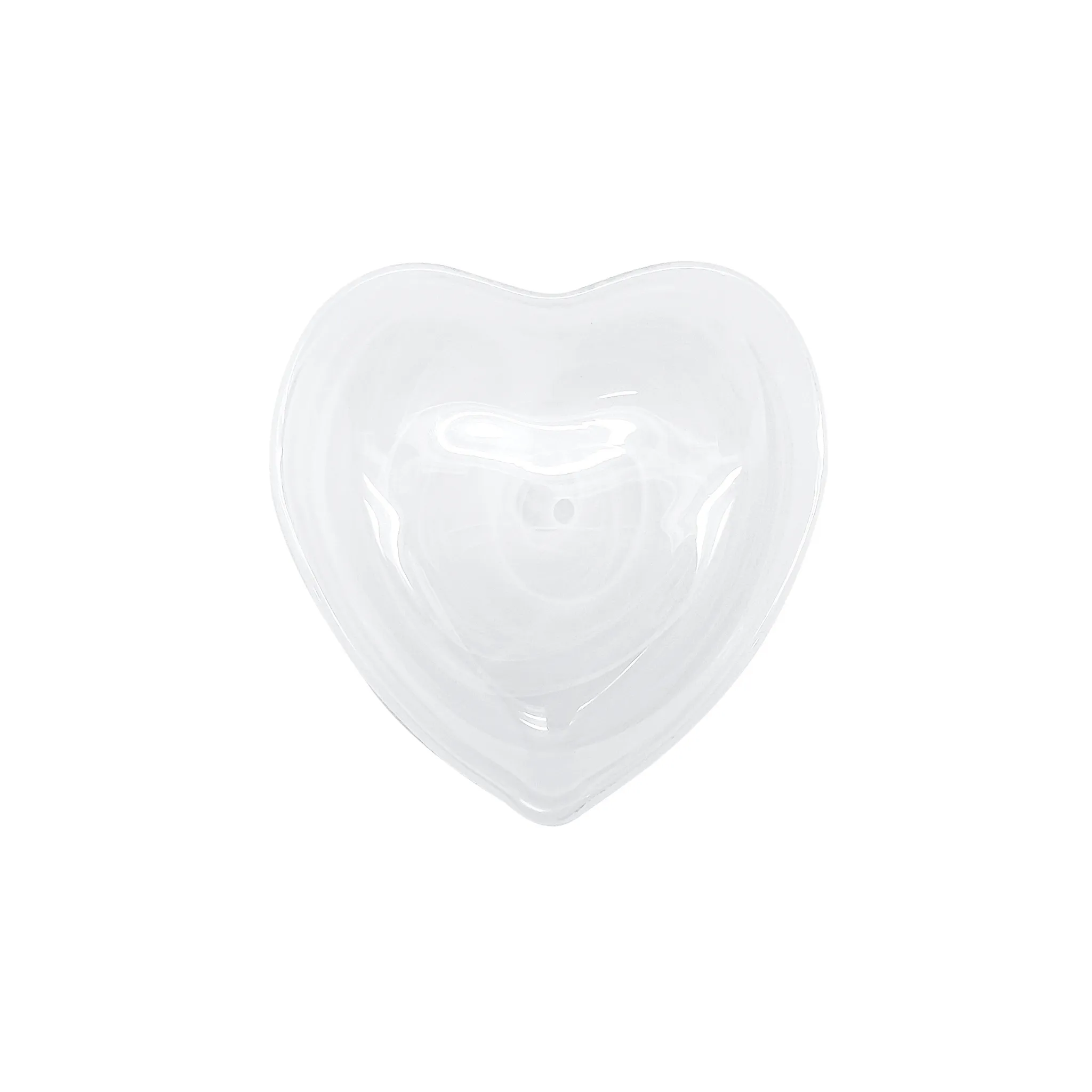 Alabaster White Heart Plate