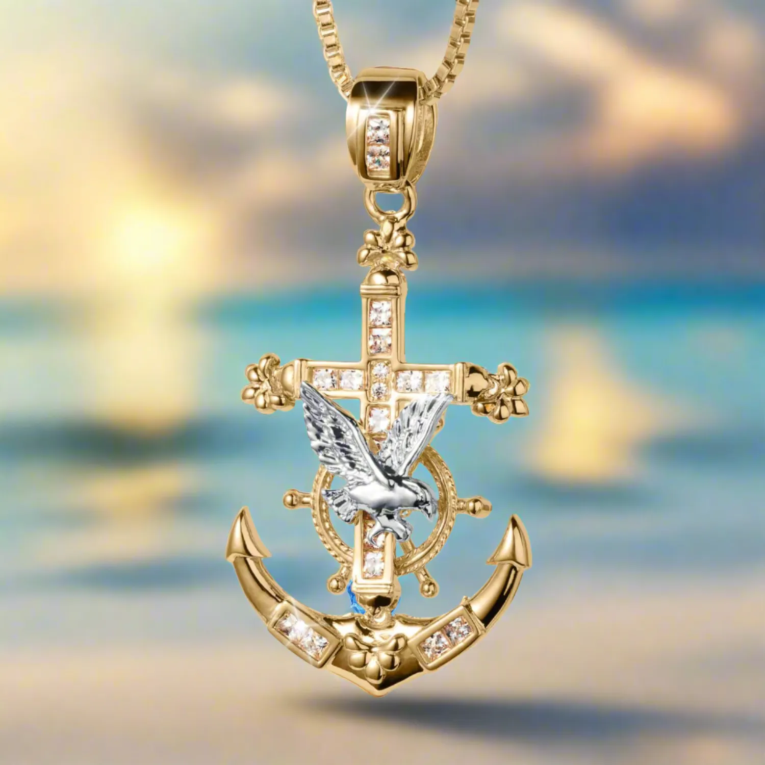 Anchor & Eagle Pendant