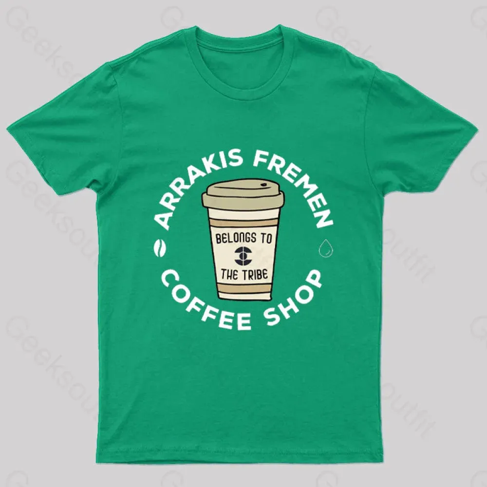 Arrakis Freman Coffee Shop Nerd T-Shirt