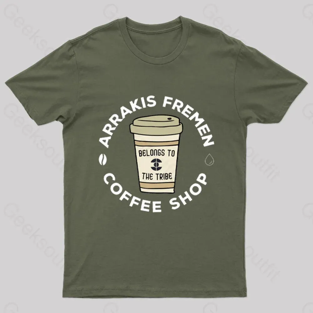 Arrakis Freman Coffee Shop Nerd T-Shirt