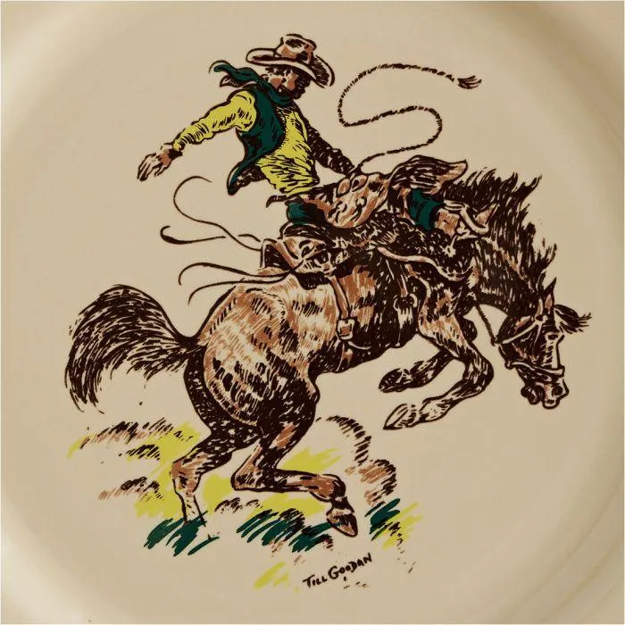 At The Ranch Cowboys & Brands Dinner Plates