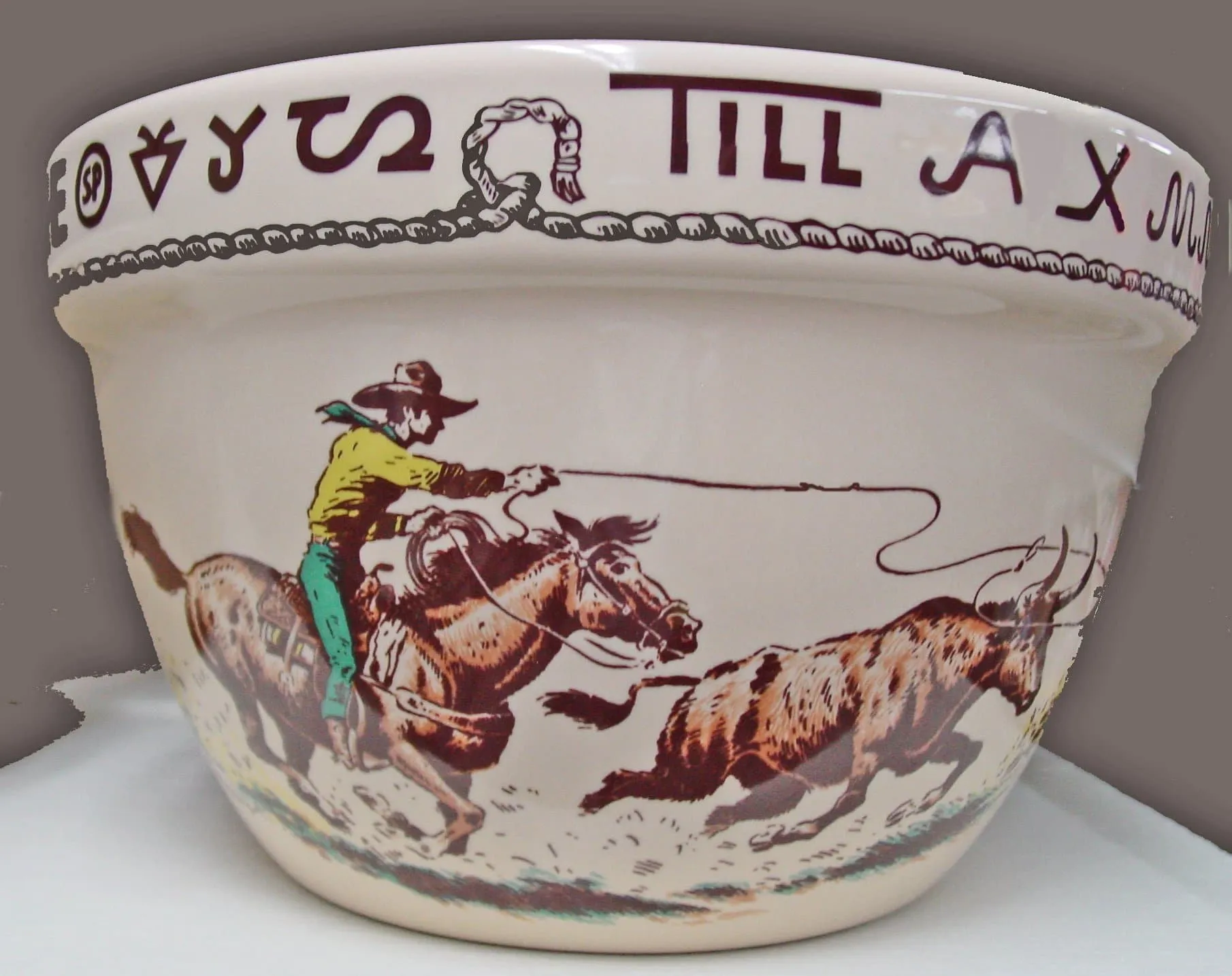 At the Ranch Western China Bowl Set