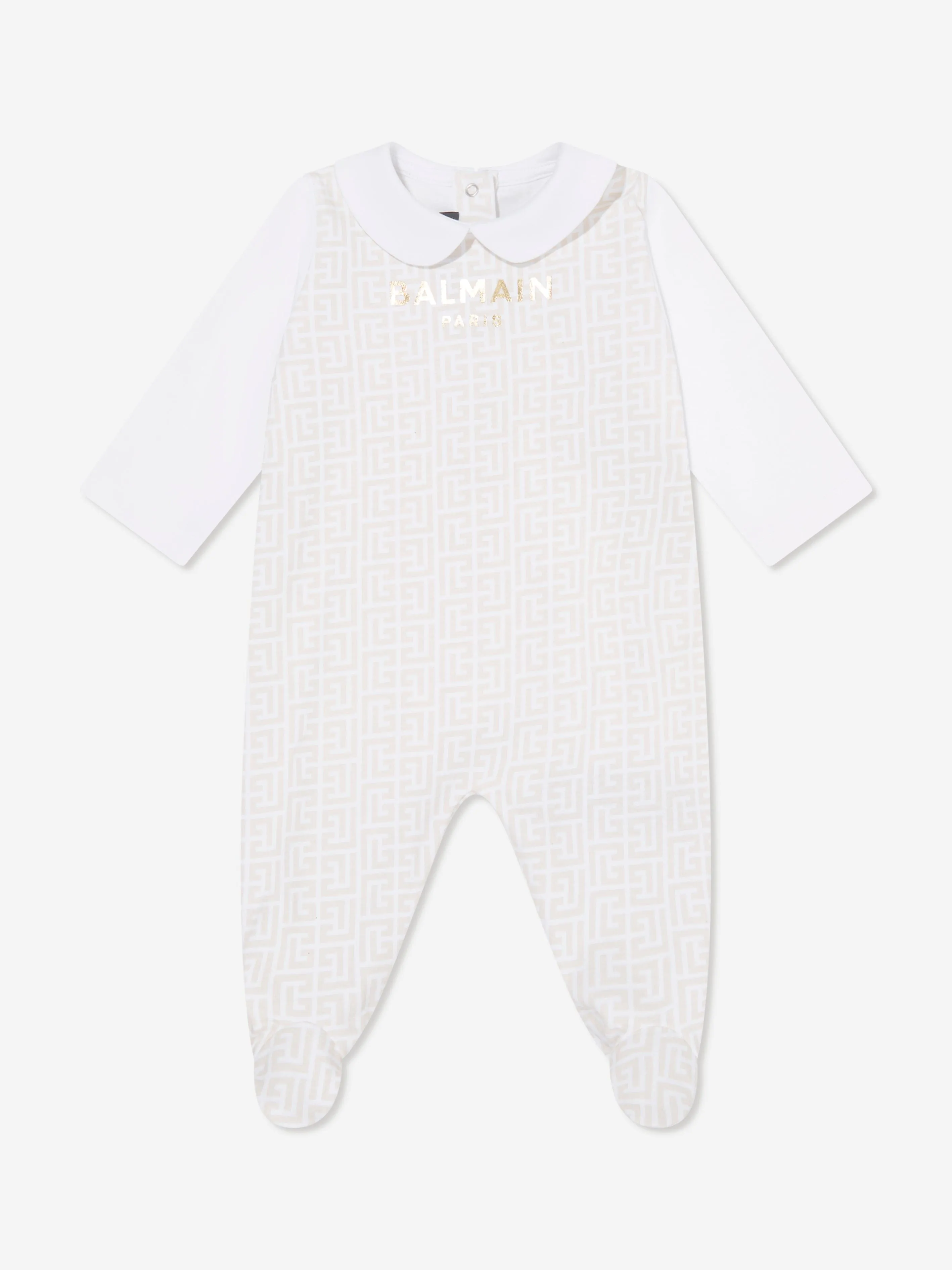 Baby Boys Babygrow Gift Set in Beige