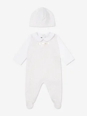 Baby Boys Babygrow Gift Set in Beige