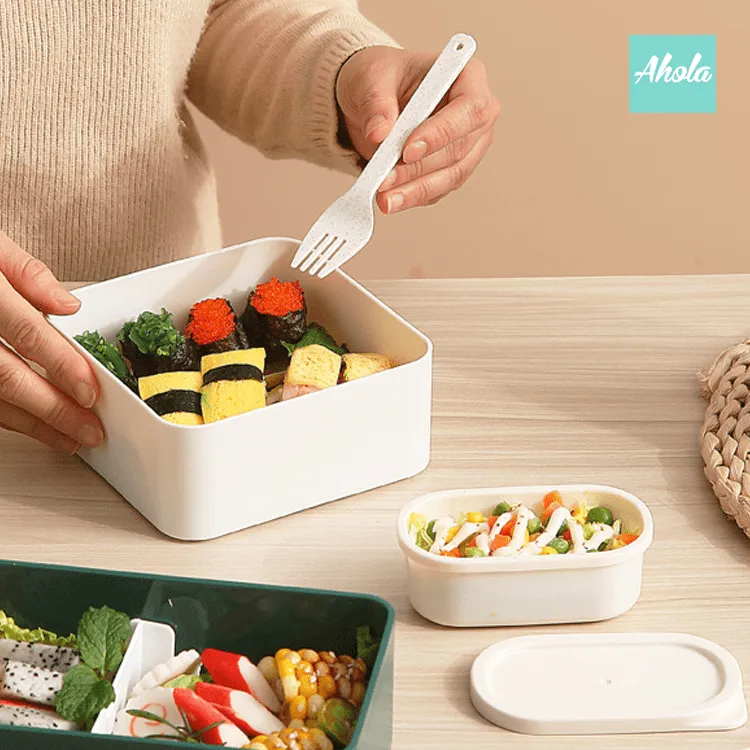 【Bento】Lunch Box with Utensils Set 刻字餐盒 餐具套裝