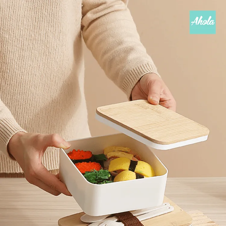 【Bento】Lunch Box with Utensils Set 刻字餐盒 餐具套裝