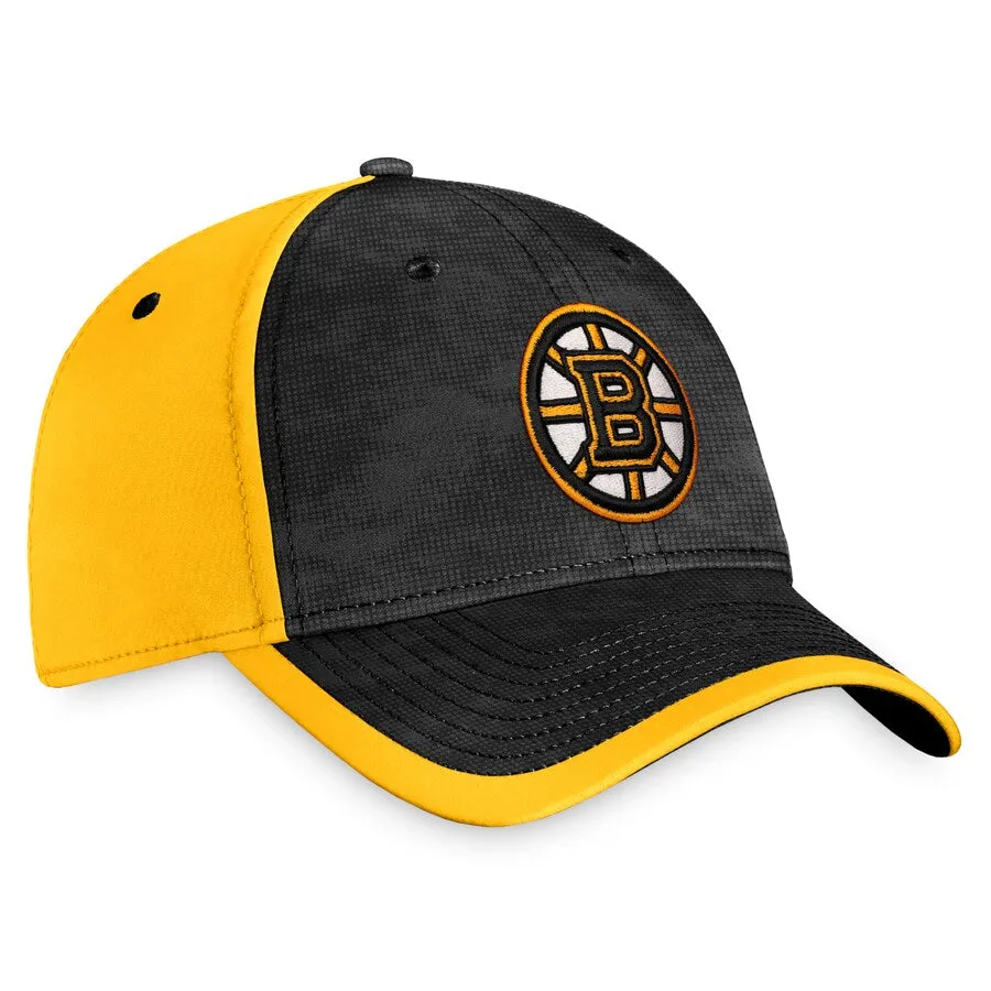 Boston Bruins Fanatics Branded Black & Gold - Authentic Pro Rink Flex Hat