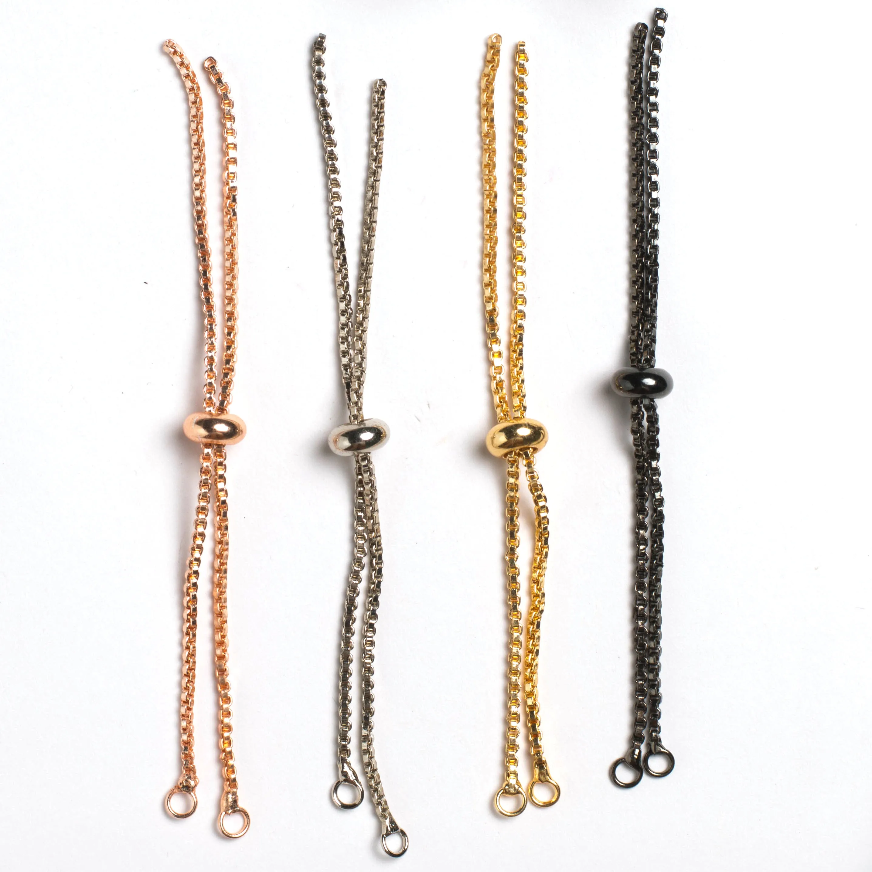 Bracelet Adjustable Slider Chain | Bracelet Lock 10Pcs 4inch