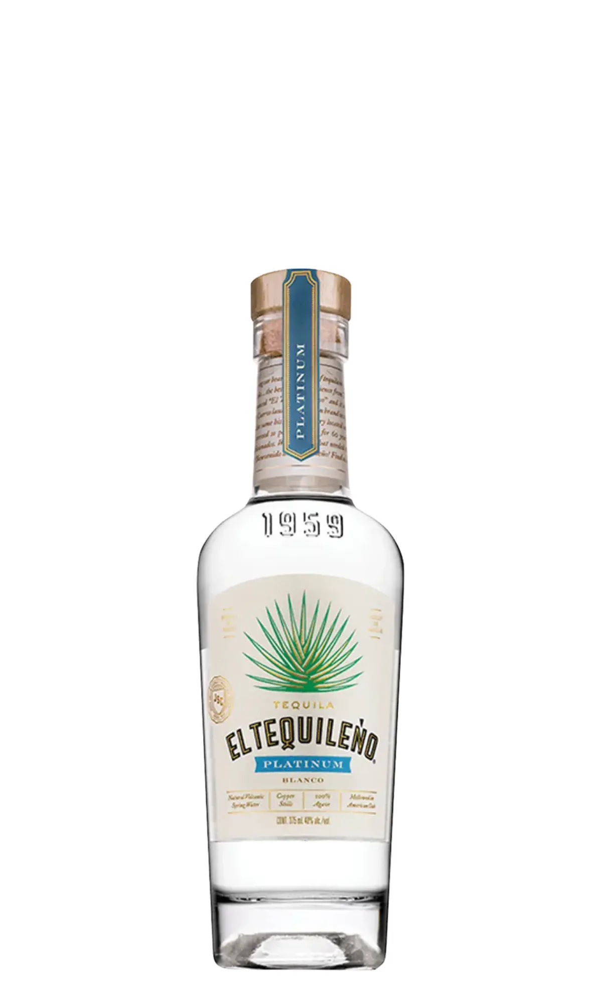 El Tequileno, Tequila Platino Blanco, NV (375ml)