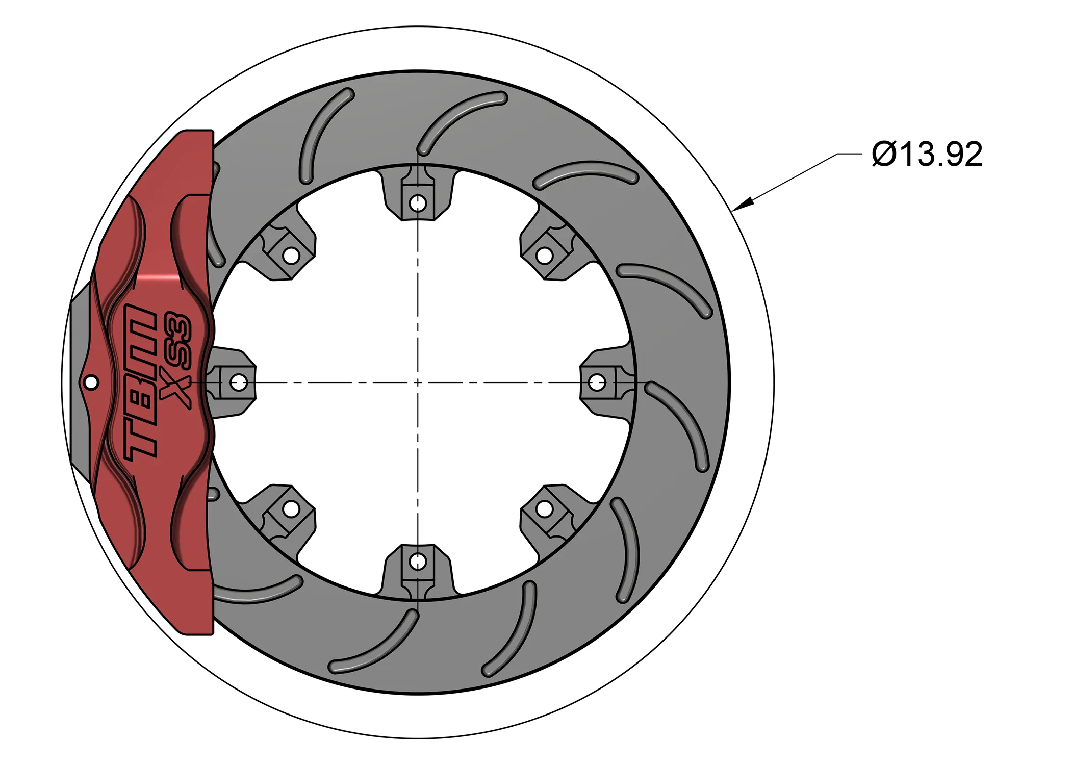 GM 60s/70s Muscle Car XS3 Front Extreme Street Brake Kit