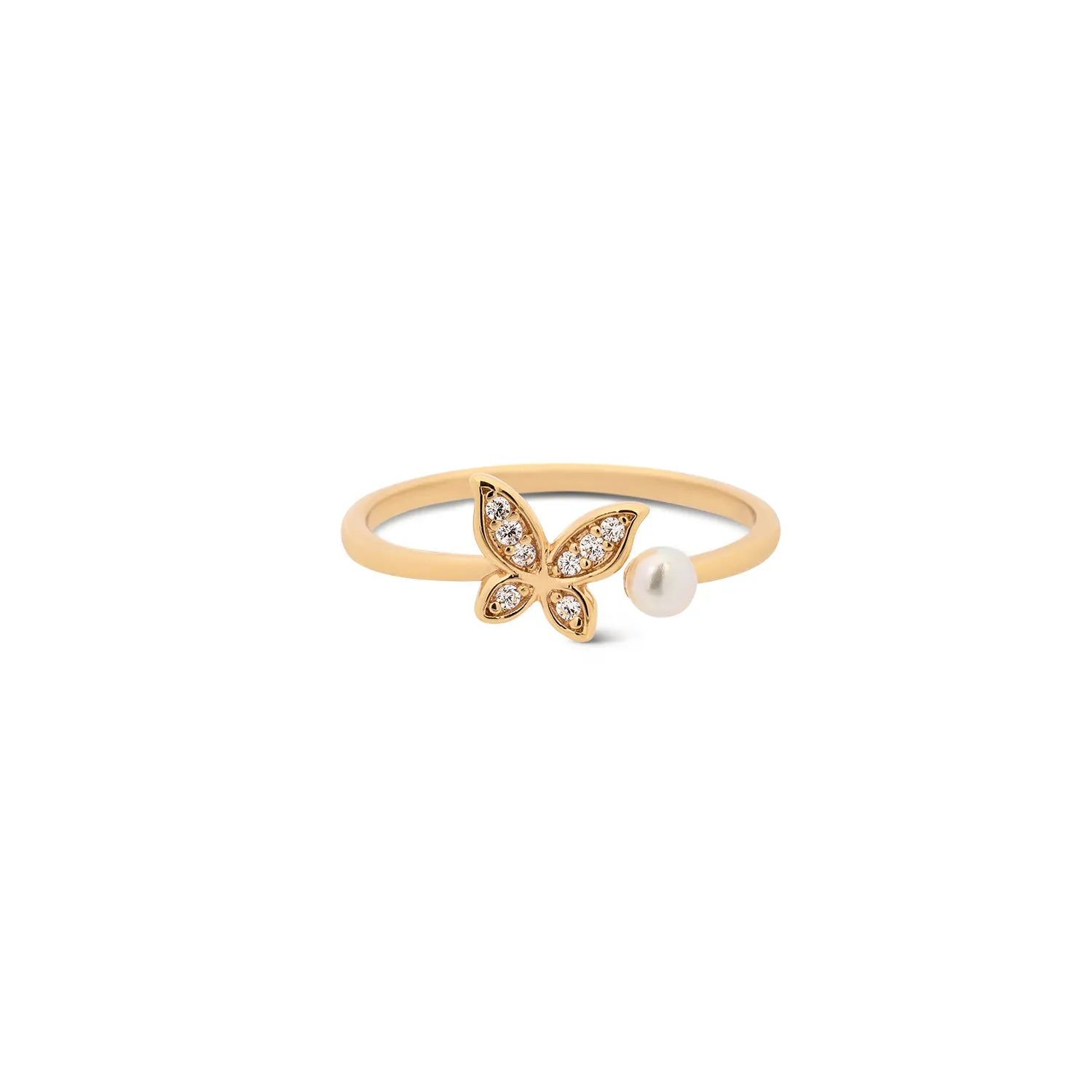 Gold Mariposa Ring