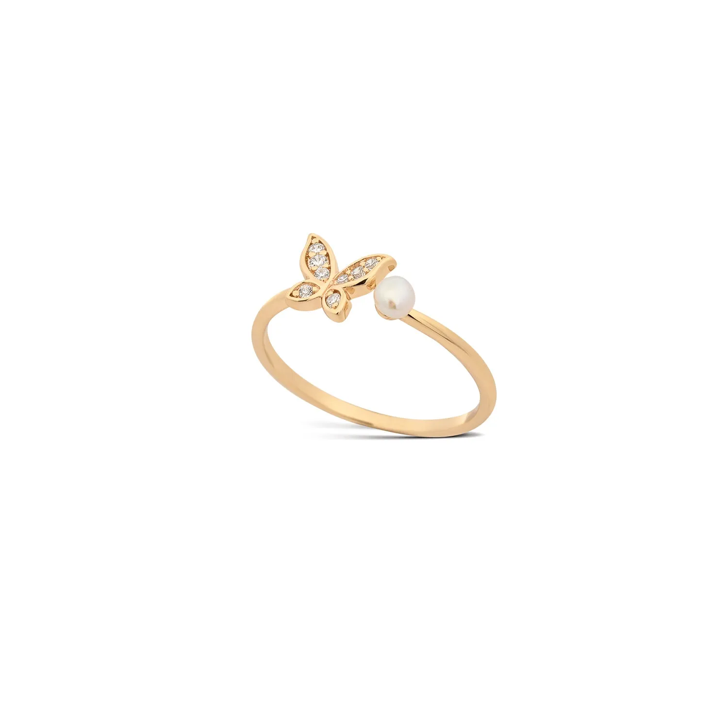 Gold Mariposa Ring