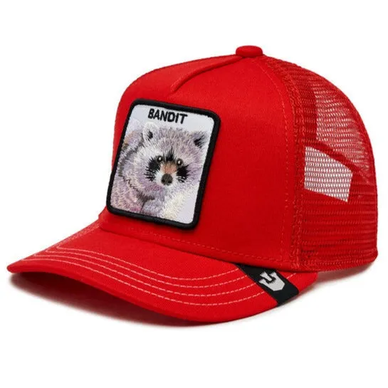 Goorin Bros Youth Sized Sticky Bandit (Bandit) Trucker Hat (Red)