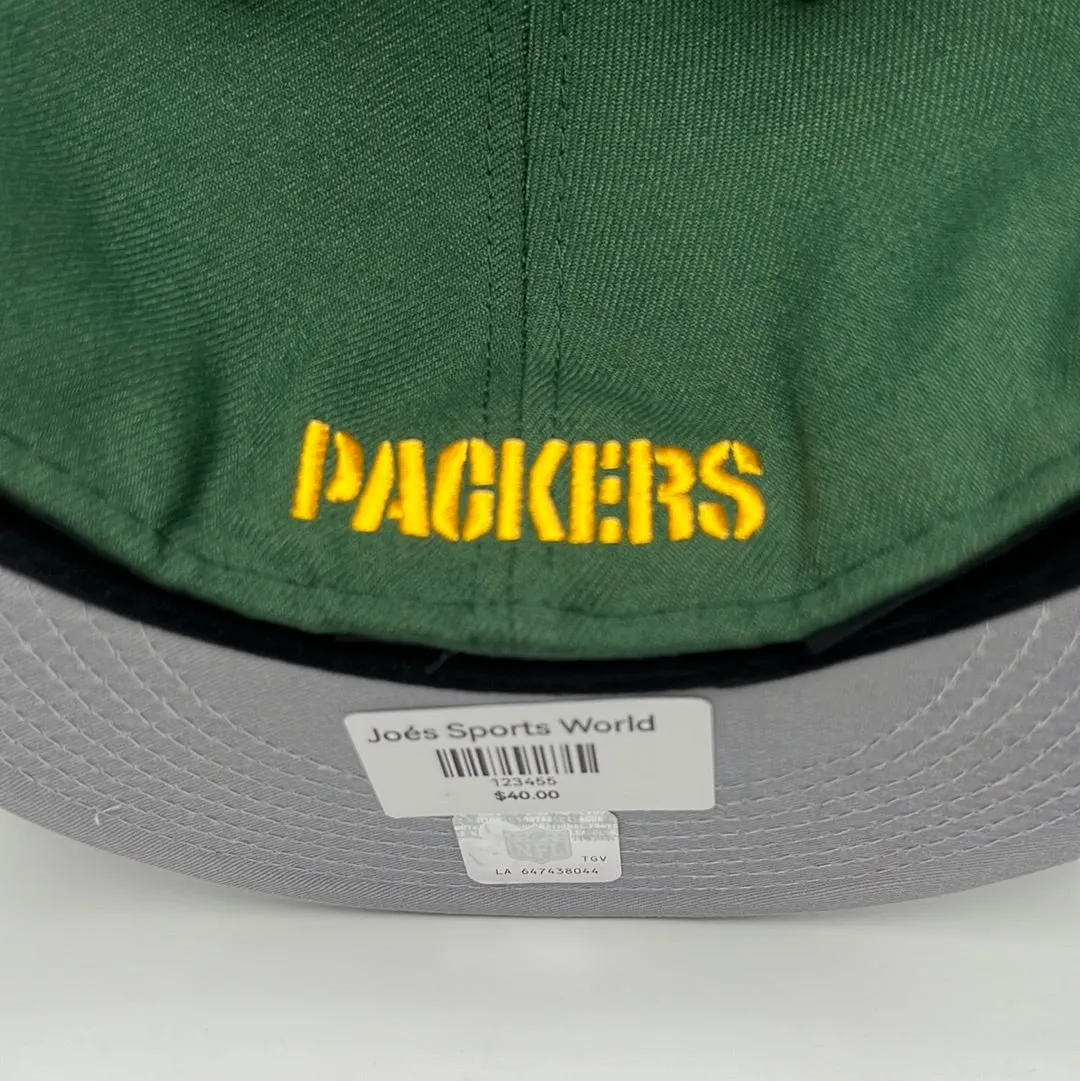 Green Bay Packers NFL New Era 59Fifty Official Team Headwear Classic Logo Fitted Hat