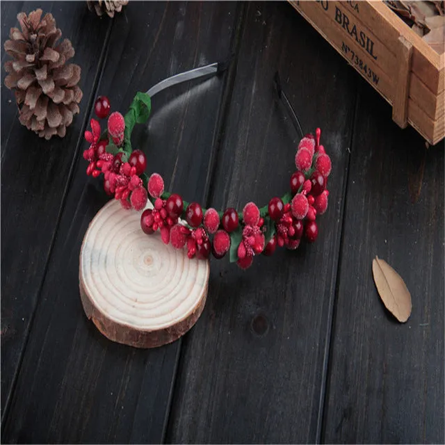 Haimeikang Girls Accesorios para el pelo Flower Crown Headbands  Women Flower Headband Fruit Hairpices for Women Fascinator