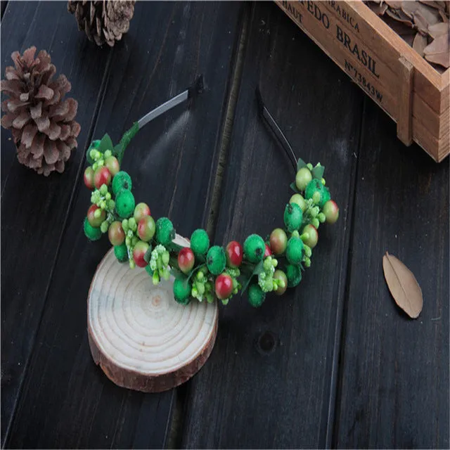 Haimeikang Girls Accesorios para el pelo Flower Crown Headbands  Women Flower Headband Fruit Hairpices for Women Fascinator