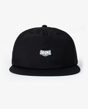 Handshake Patch Hat Black