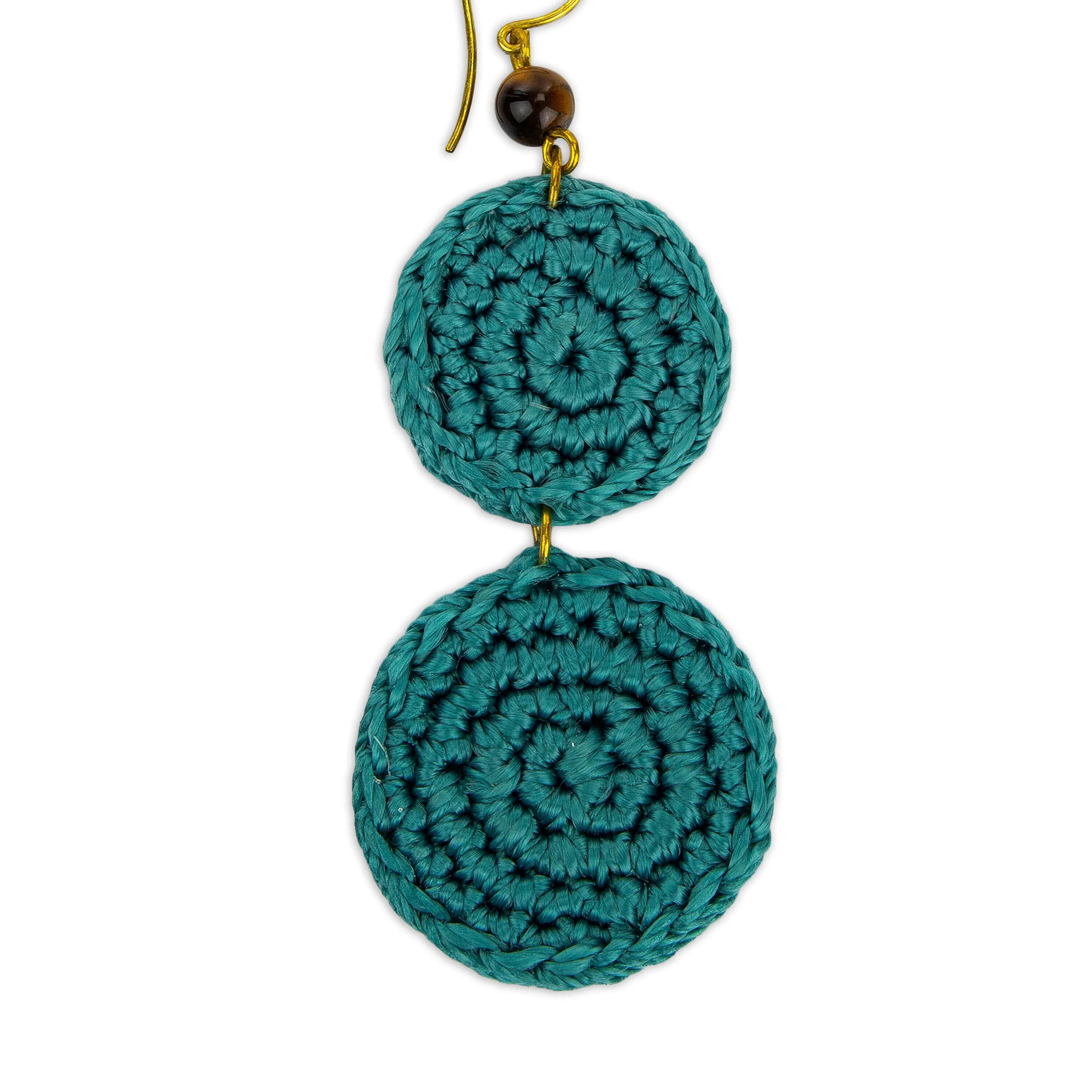 Jasper Double Disc Earrings