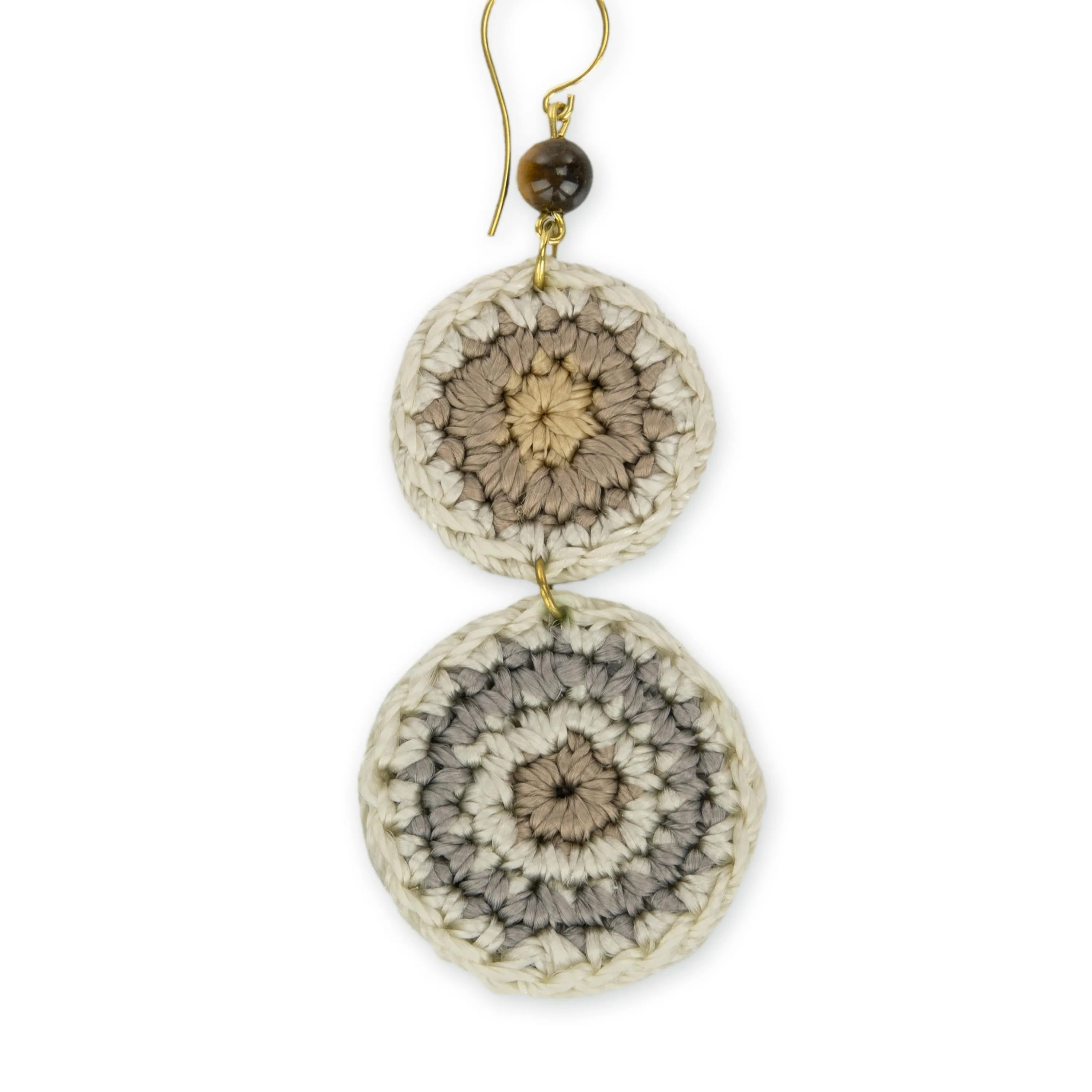 Jasper Double Disc Earrings