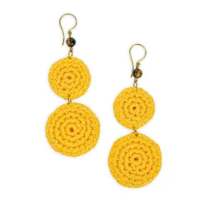 Jasper Double Disc Earrings