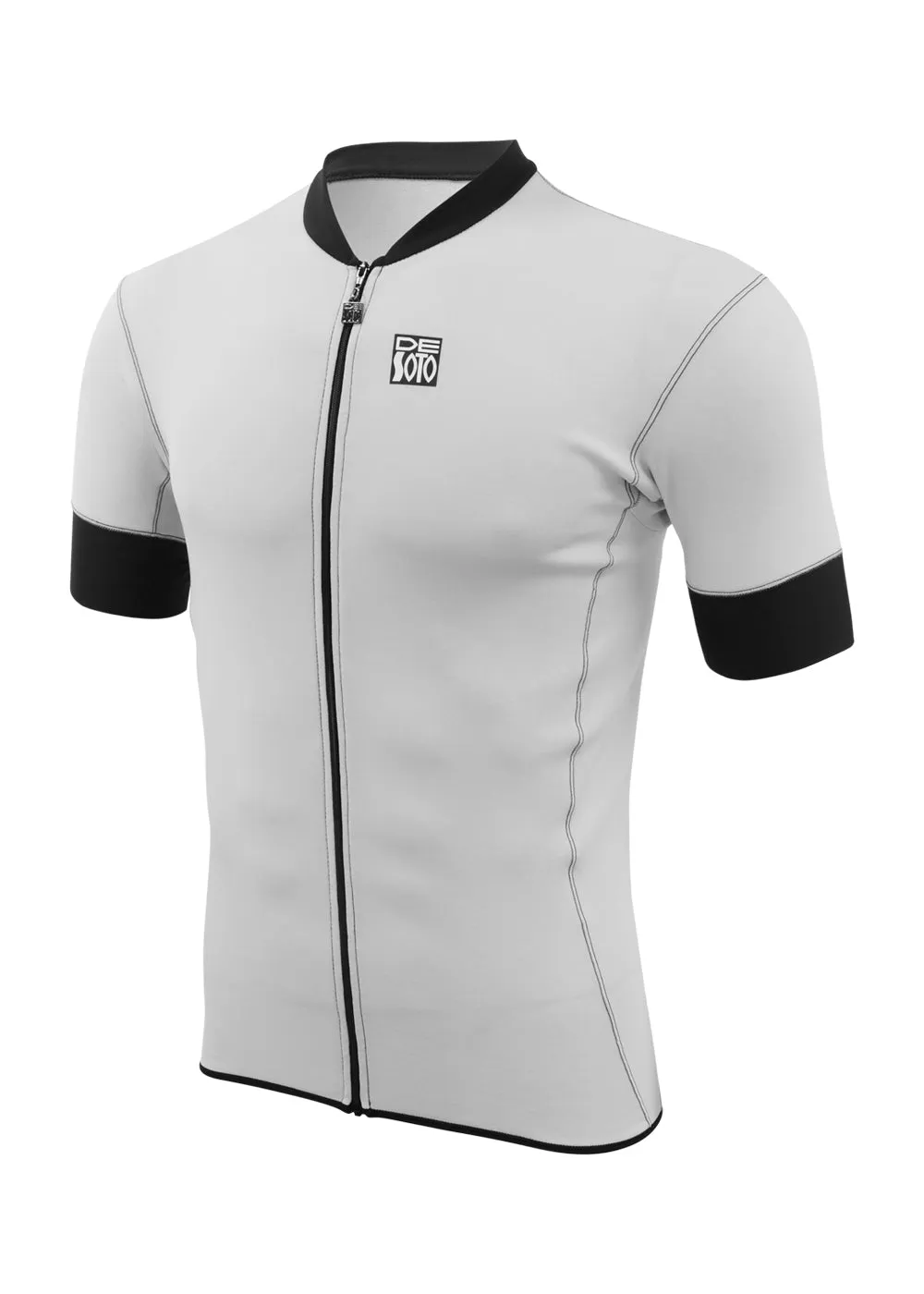 Jersey de lana merino con cremallera completa para hombre