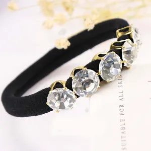 Korean Style Women's Hair Accessories Ladies Elastic Hair Band Luxury Rhinestone Female Hair Accessories Head Wear NS125