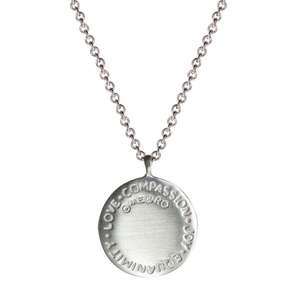 Men's Sterling Silver Four Immeasurables Medallion Pendant