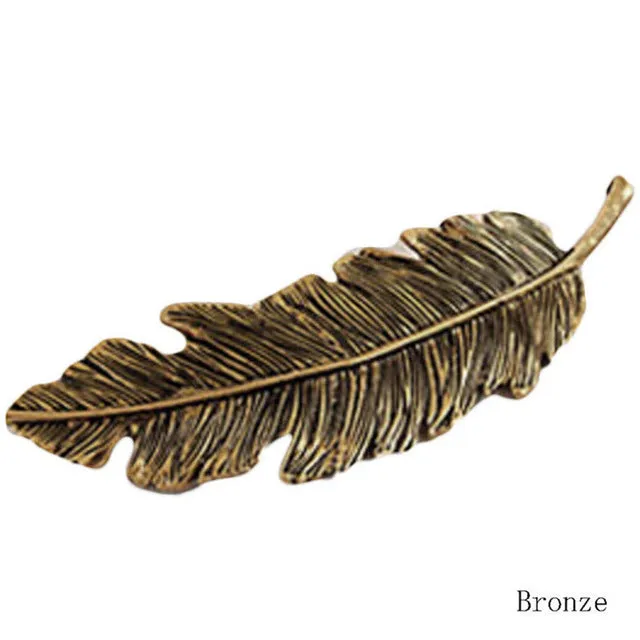 Metal Leaf Hair Clip Girls Vintage Gold Hairpin Princess Women Hair Accessories Barrettes Accesorios para el pelo hairpins 2017