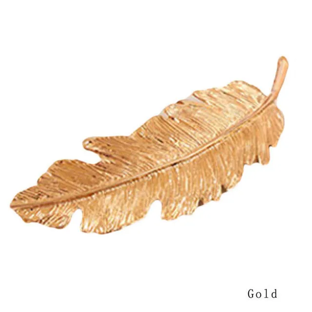 Metal Leaf Hair Clip Girls Vintage Gold Hairpin Princess Women Hair Accessories Barrettes Accesorios para el pelo hairpins 2017