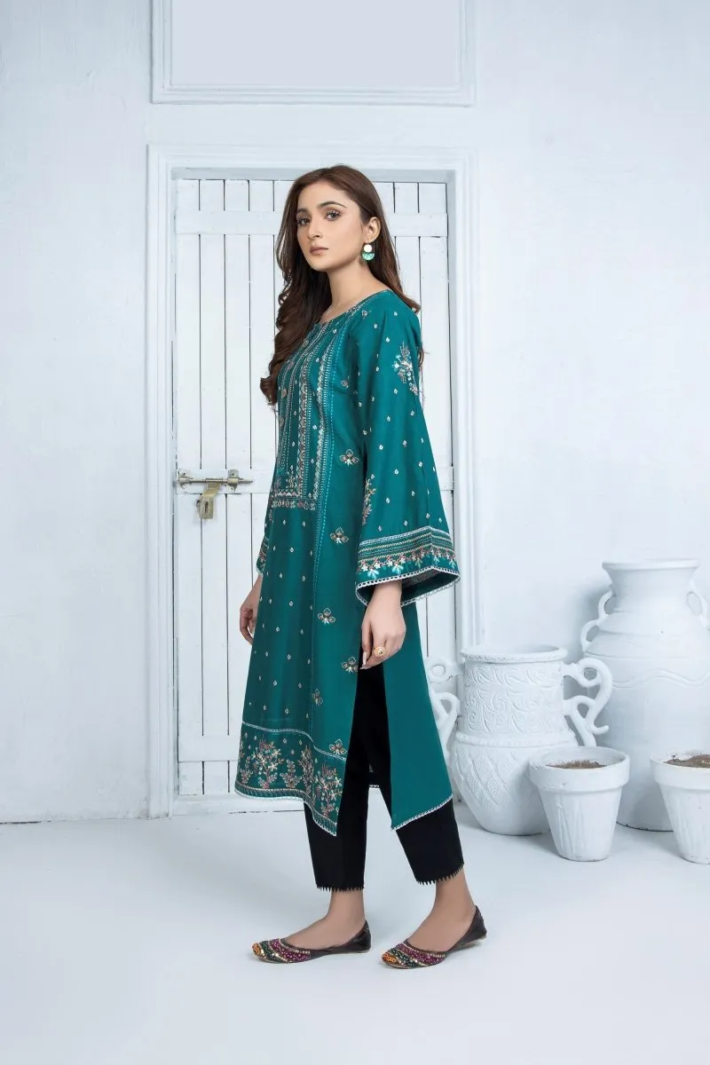 Mihrimah Embroidered Khaddar Shirt MIH28