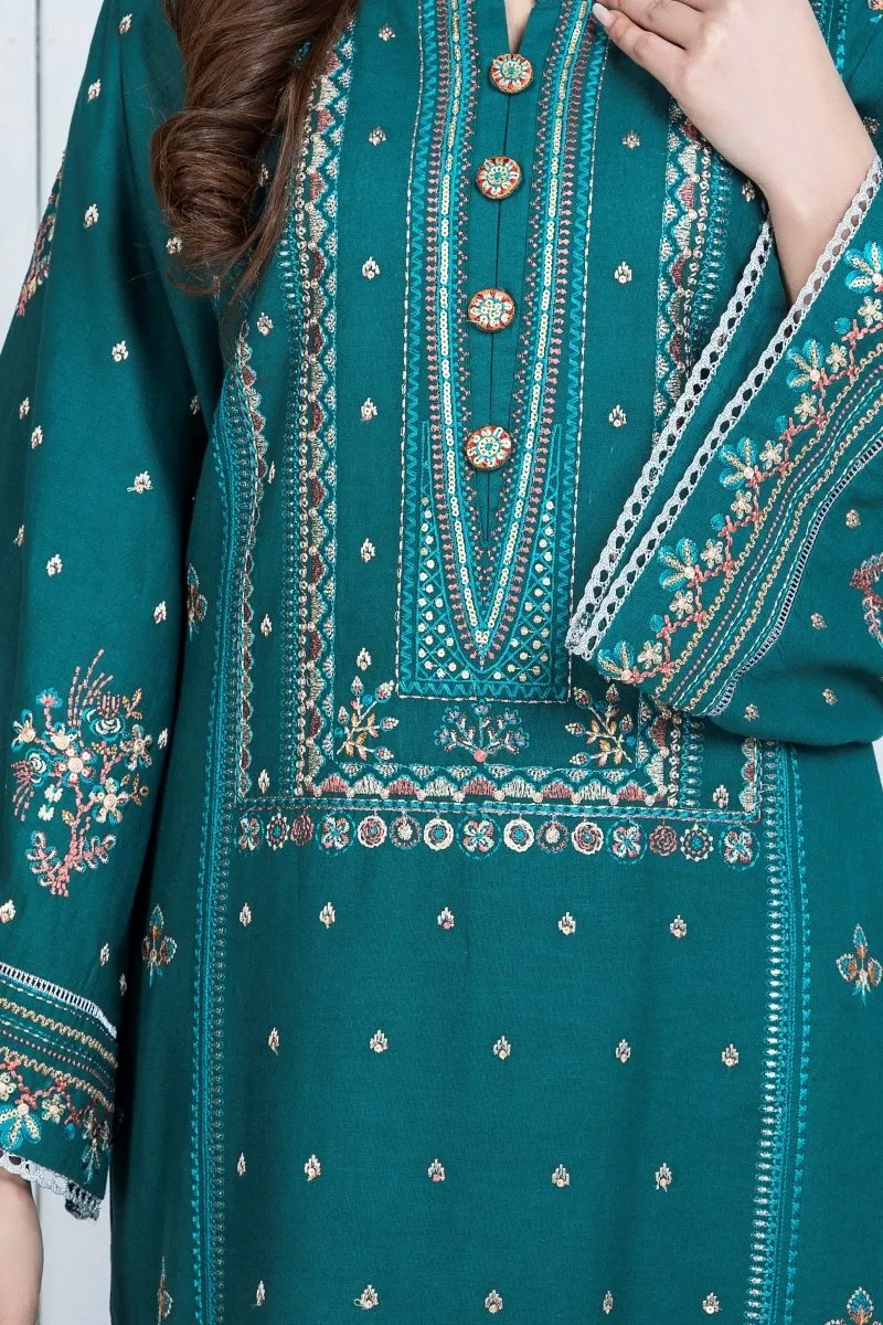 Mihrimah Embroidered Khaddar Shirt MIH28