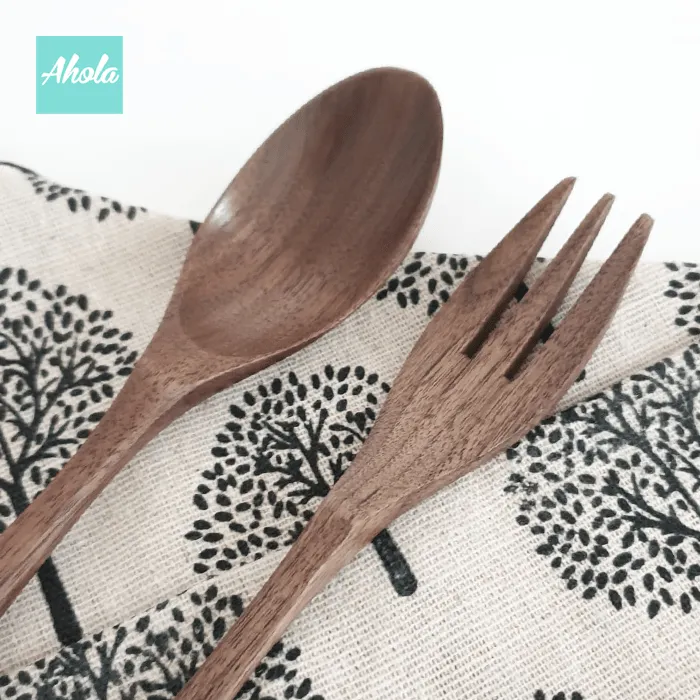 【Nana】Japanese Style Wooden Cutlery Set 日式木製刻字餐具Set (3-5個工作天完成)