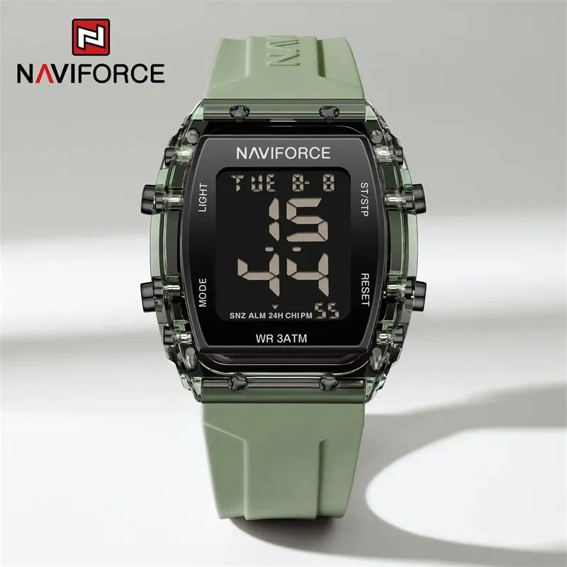 NAVIFORCE 7102 Watch For Women Fashion Sport Waterproof Lcd Digital Date Silicone Strap Electronic Wristwatch Relogio Feminino 2023