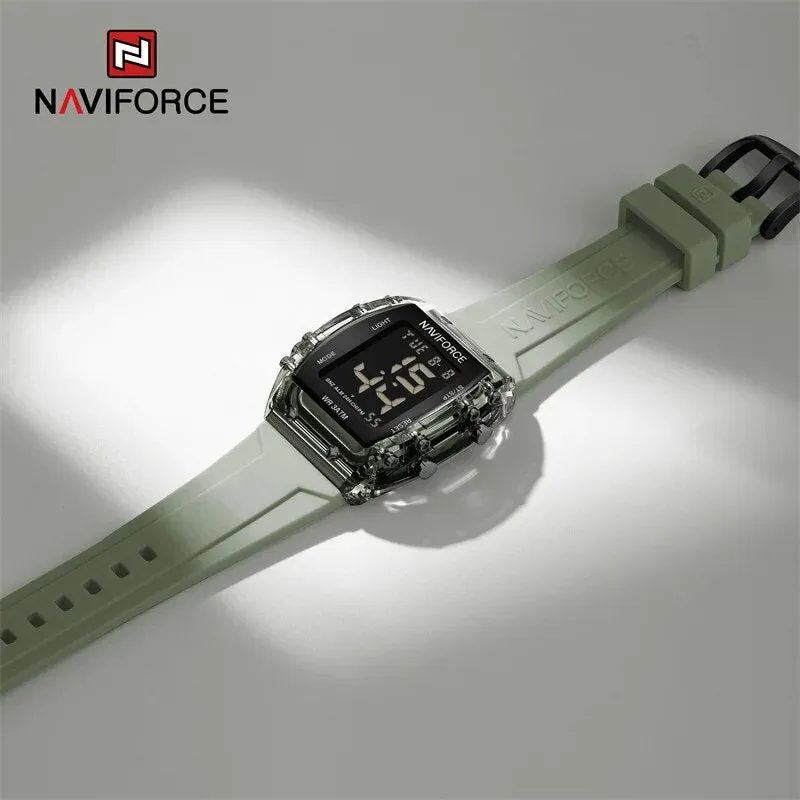 NAVIFORCE 7102 Watch For Women Fashion Sport Waterproof Lcd Digital Date Silicone Strap Electronic Wristwatch Relogio Feminino 2023