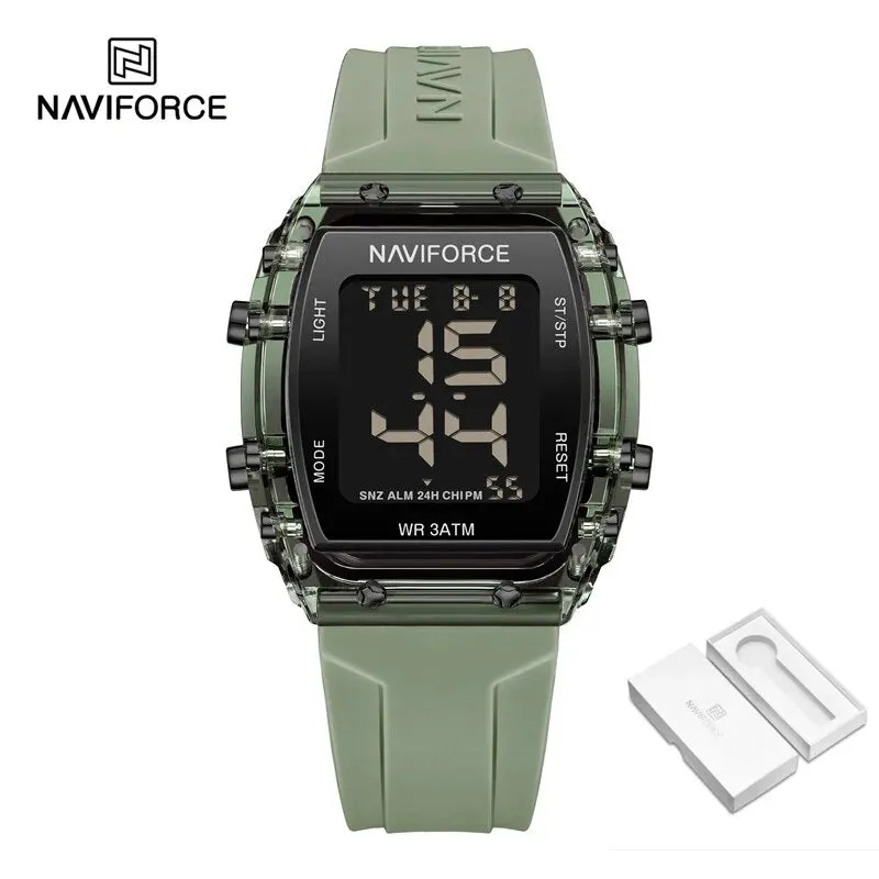 NAVIFORCE 7102 Watch For Women Fashion Sport Waterproof Lcd Digital Date Silicone Strap Electronic Wristwatch Relogio Feminino 2023