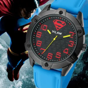 Relogio Masculino Halloween VILAM Brand Men Superman Watch Casual Fashion Reloj Hombre Sport Diver Rubber Analog Quartz Watch