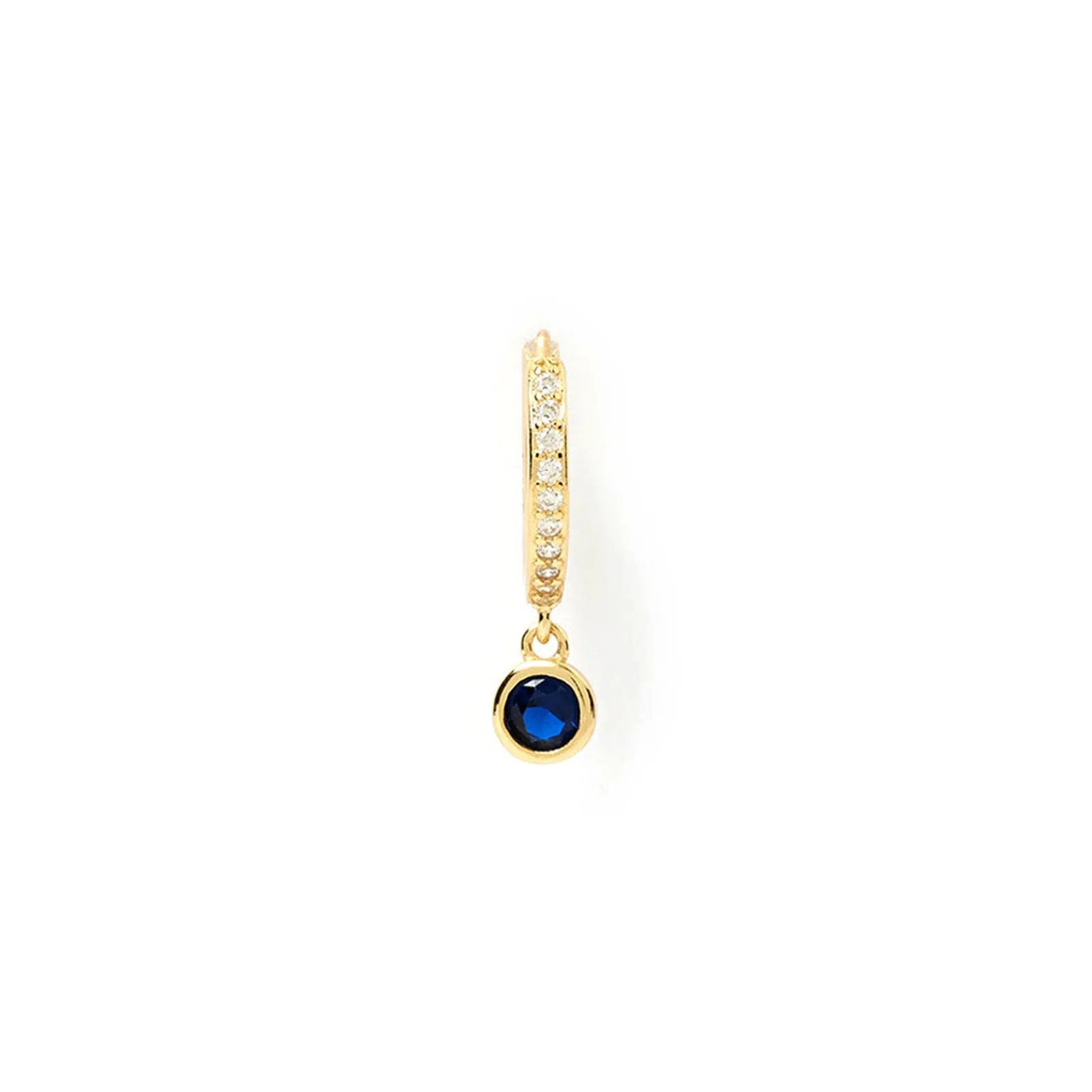 Rhodes Single Stacker Earring - Sapphire