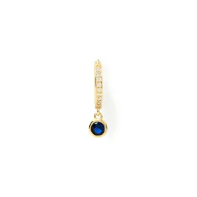 Rhodes Single Stacker Earring - Sapphire