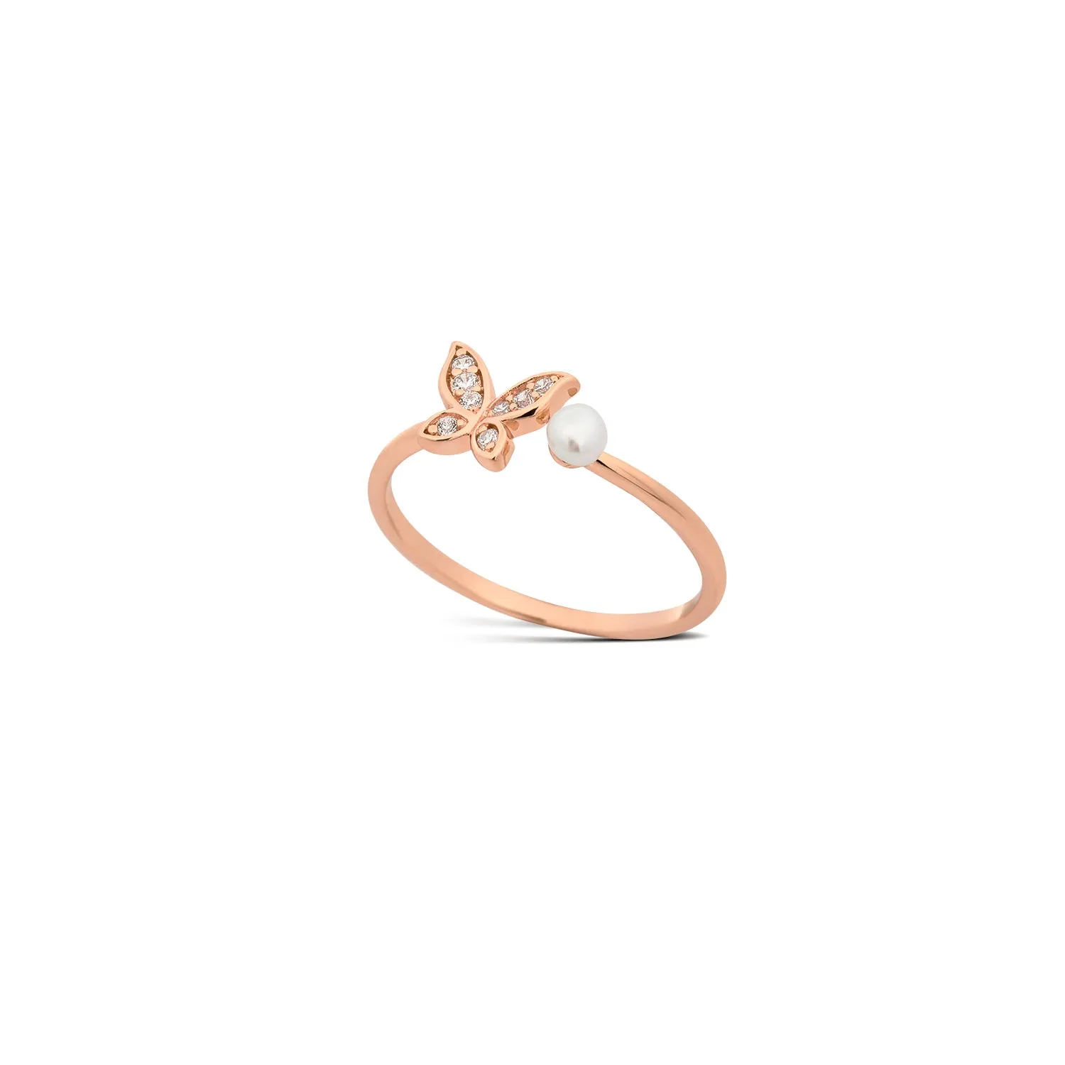 Rose Gold Mariposa Ring