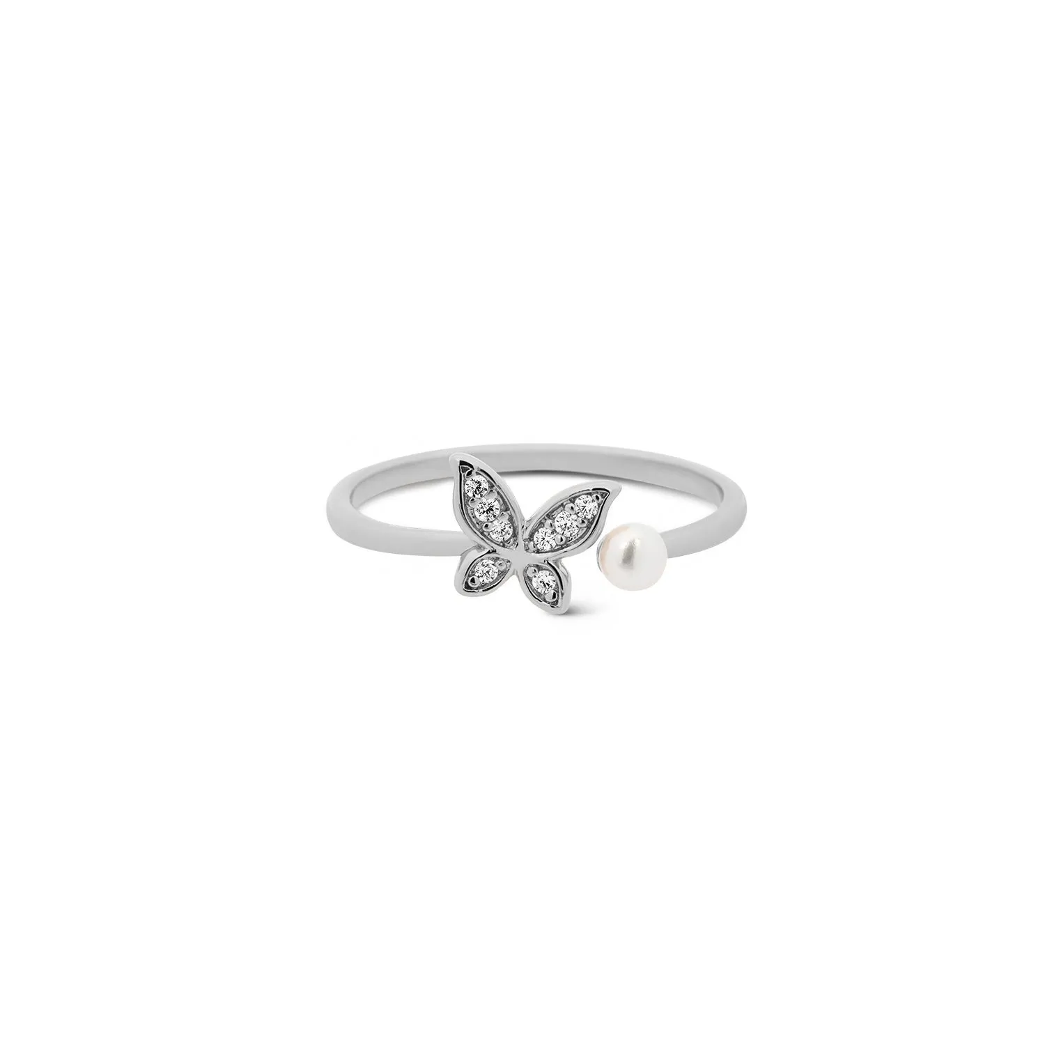 Silver Mariposa Ring