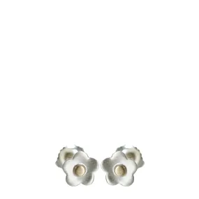 Sterling Silver & 10K Gold Small Flower Stud Earrings