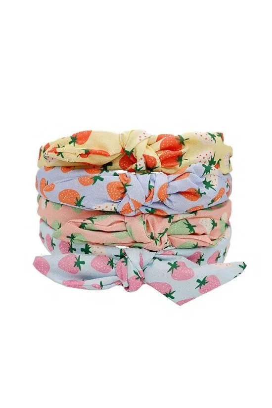 Strawberry Print Soft Fabric Headband