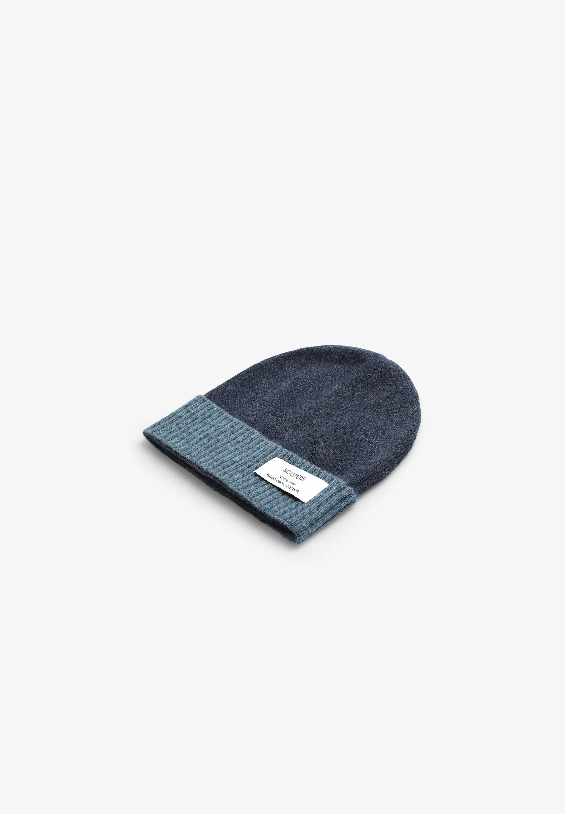 TWO-TONE KNIT HAT